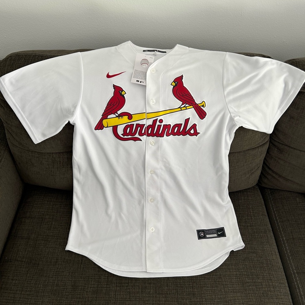 Nike Authentic St. Louis Cardinals MLB Baseball White Jersey Men’s Size: Medium